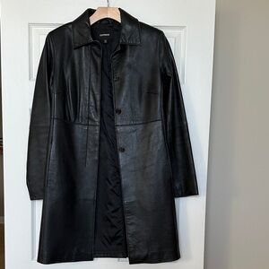 Express Classic Black Leather Jacket